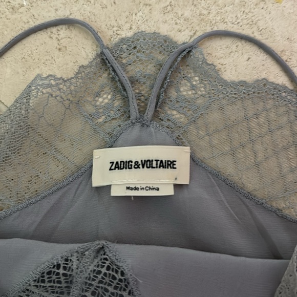ZADIG & VOLTAIRE CHRISTY STRASS CAMISOLE - Picture 4 of 5
